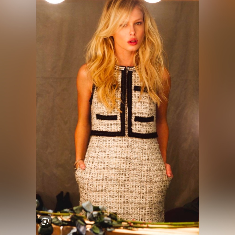 McGinn timeless tweed dress; size 6. Strong Chanel vibes! Stunning.